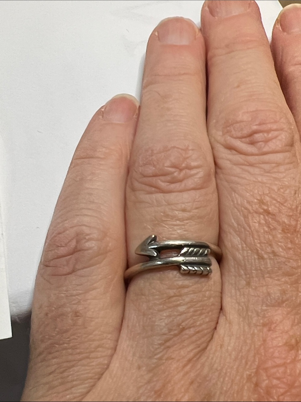 James Avery Silver Arrow Wrap Ring - Silver